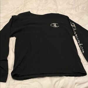 Champion Black Graphic Long Sleeve Tee